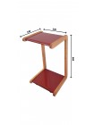 Прикроватный мини-столик (квадрат, красный). Палитра цветов