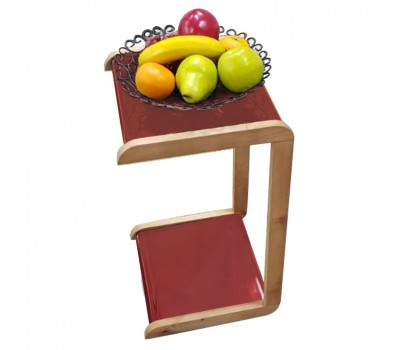 Прикроватный мини-столик (квадрат, красный). Палитра цветов