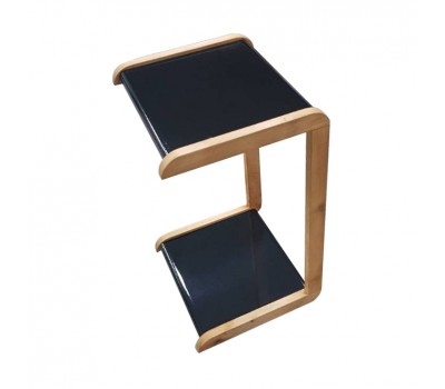 Журнальный мини-столик (квадрат, черный)