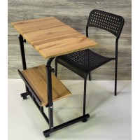 Стол для ноутбука с регулировкой высоты. Компьютерный стол 680х380 мм.