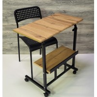 Стол для ноутбука с регулировкой высоты. Компьютерный стол 680х380 мм.